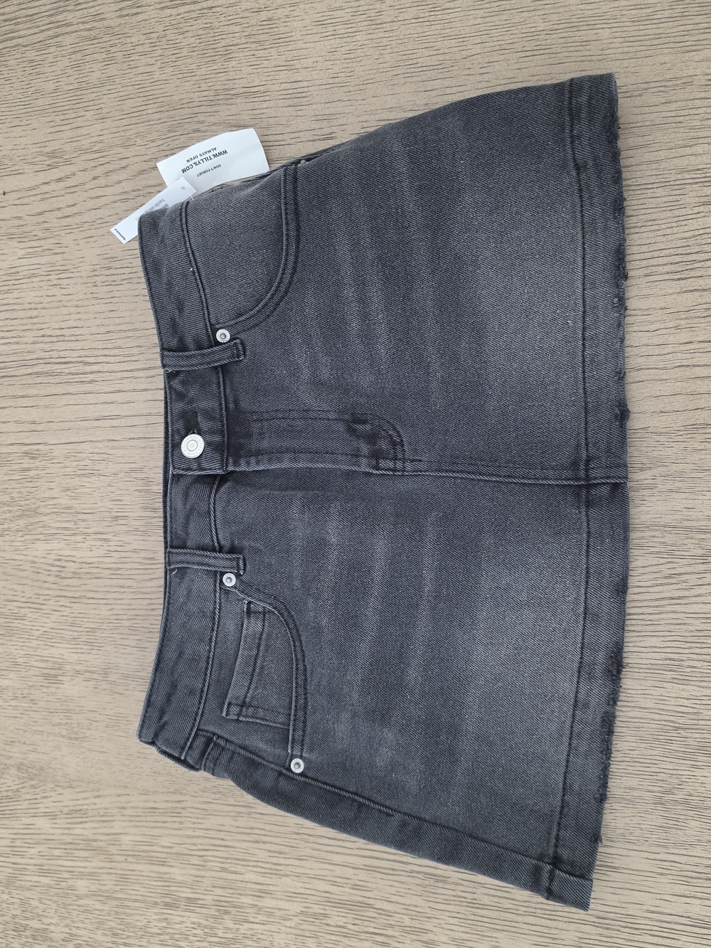 RSQ Black Denim Mini Skirt